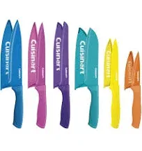 Cuisinart 12-Piece Ceramic Coated Color Knife Set