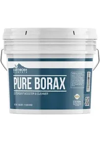 Earthborn Elements Borax Powder (1 Gallon) Multipurpose Cleaner & Detergent Booster Resealable Bucket