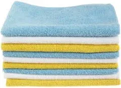 Durable &amp; Absorbent Microfiber Cleaning Cloths 144-Pack for Streak-Free Cleaning