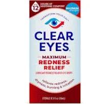 Clear Eyes Eye Drops - Maximum Redness Relief 0.5 fl oz