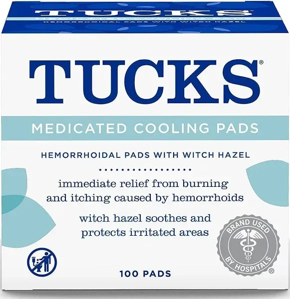 Medicated Cooling Pads Tucks