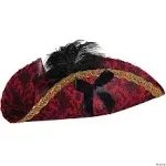 Underwraps Tricorne Fancy Pirate Hat