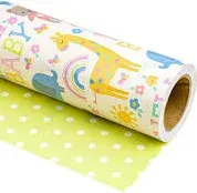 WRAPAHOlic Reversible Baby Shower Wrapping Paper