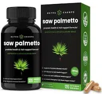 Saw Palmetto Supplement for Prostate Health [Extra Strength] 600mg Complex with Extract, Berry Powder & Herbs - Supports Healthy Urination Frequency, DHT Blocker & Hair Loss Prevention - 120 Capsules