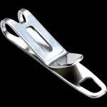 KeySmart Nano Clip Stainless Steel Silver Pocket/Purse Clip Keychain