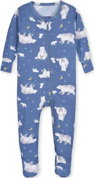 Gerber Unisex Baby Baby Buttery Soft Snug Fit Footed Pajamas with Viscose Made from Eucalyptus