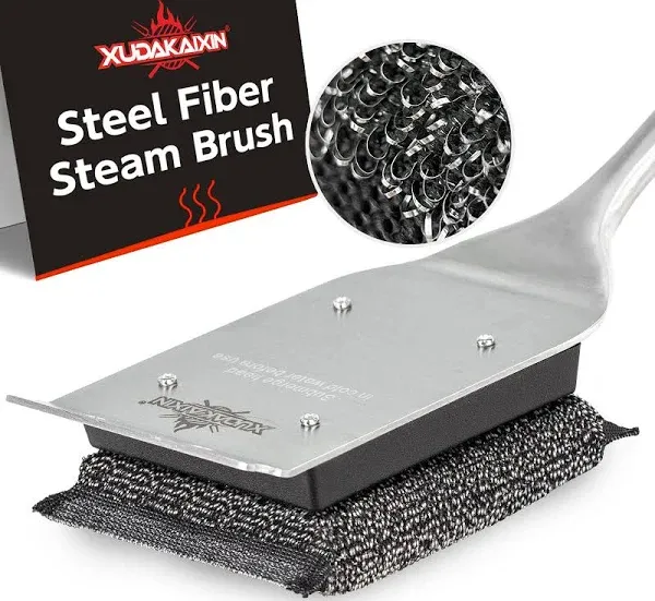 Grill Brush Bristle Free,Steam Grill Brush for Water Activated Design,Durable