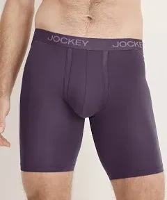 "Jockey Men's Chafe Proof Pouch Ultra Soft Modal 8.5"" Long Leg B