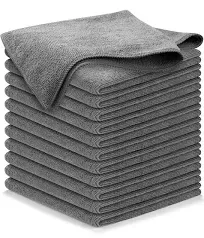 USANOOKS Microfiber Cleaning Cloth - 12Pcs (16X16 Inch) High Performance - 1200 