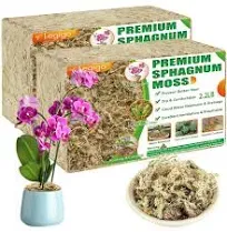 1.3LBS Premium Sphagnum Moss for Plants 25QT Natural Succulent Carnivorous Pl...