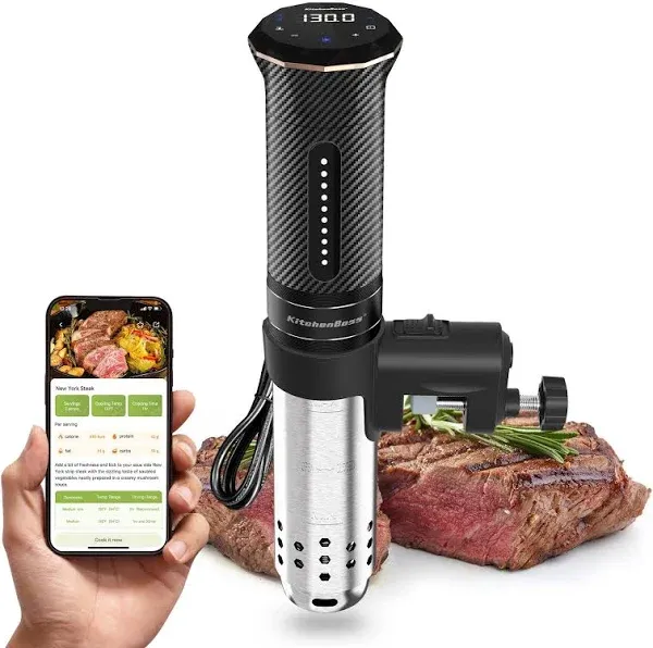 KitchenBoss Wifi Sous Vide Machine: Ultra-quiet Precision Cooker Immersion Ci...