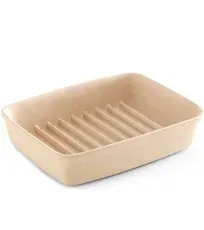 Pampered Chef 1342 Small Ridged Baker, 9 x 6.75 x 1.75-Inches