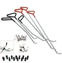 Paintless Dent Repair Tools 6 Pieces of Dent Removal Rods with Awl Head Paintles