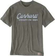 Carhartt Men's Heavyweight Short-Sleeve Script Graphic T-Shirt