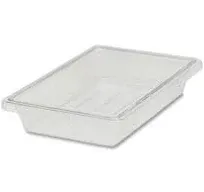 Food/Tote Boxes, 5 gal, 12 x 18 x 9, Clear, Plastic