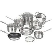 Cuisinart Chef's Classic Stainless 13 Piece Cookware Set