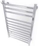 Brandon Basics Wall Mounted Electric Towel Warmer with Built-in Timer and Hardwired and Plug in Options (Polished)