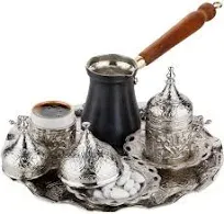 DEMMEX 2024 Turkish Greek Arabic Coffee Making and Serving Full Set with Cups...