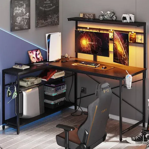 Bestier 51 L Shaped Gaming Desk