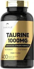 Carlyle Taurine 1000mg 400 Capsules