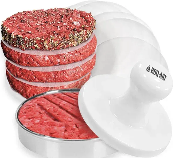 BBQ-Aid Porcelain Burger Press