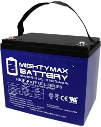 12V 75AH GEL Replacement Battery for Tripp Lite 98-121 UPS