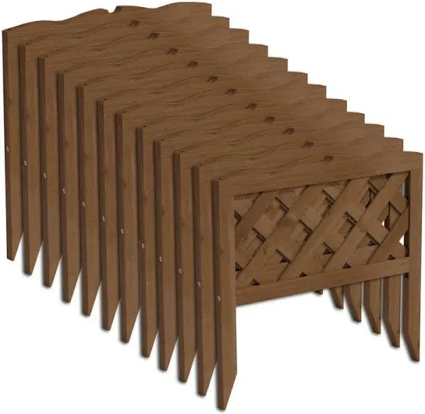 Greenes Fence Garden Fencing 19&#034;X.75&#034;X19.2&#034; Wood Lattice Picket Border (12-Pack)