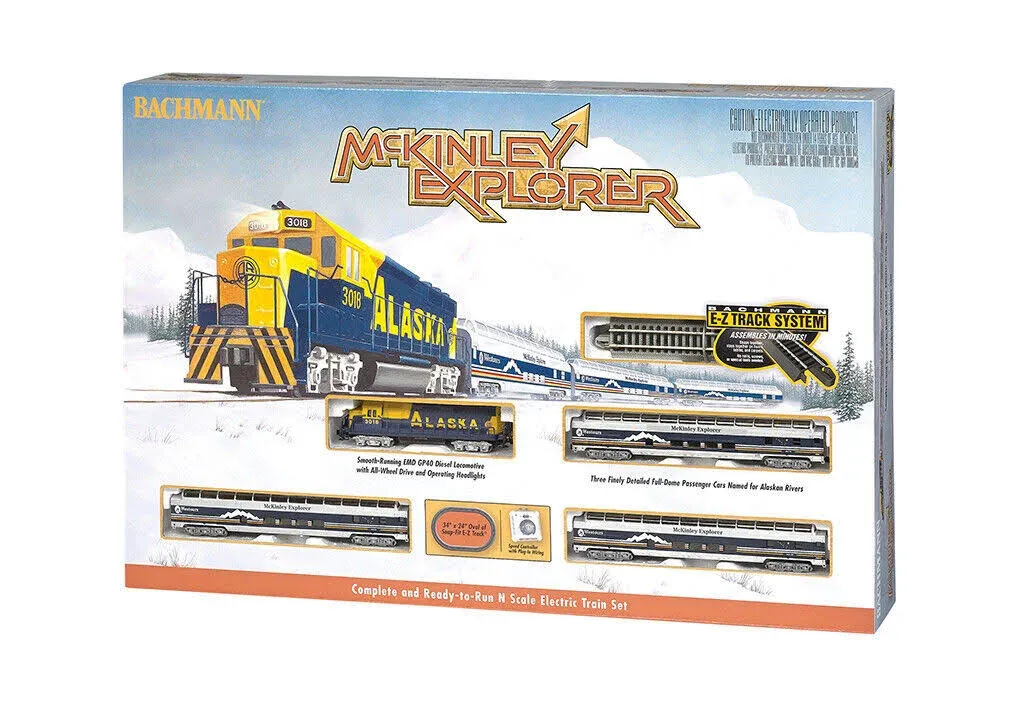 Bachmann Industries McKinley Explorer Ready To Run Electric Train Set Train Car, N Scale