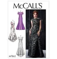 McCalls M7865 - Misses&#039; Evening wear, Formal: Dresses Sizes 6-14 Uncut FF Sewing