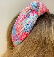 Lilly Pulitzer Accessories Lilly Pulitzer Wide Knotted Headband Splashdance