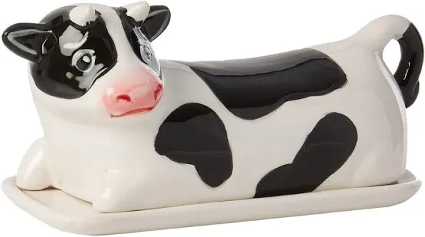 Boston Warehouse Farmhouse Cow Butter Dish