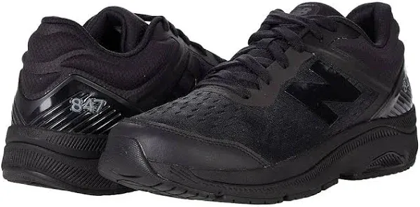 New Balance mens 847 V4 Walking Shoe, Black/Black, 8.5 Wide US