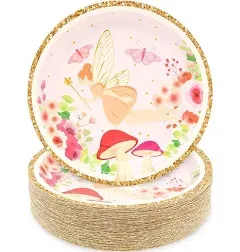 Sparkle and Bash Fairy Tea Party Paper Plates