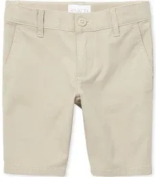 Girls Uniform Stretch Chino Shorts - Tan