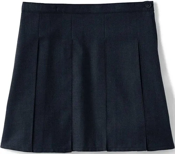 Lands' End Girls' School Uniform Box Pleat Skirt