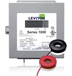 Leviton 1K240-1SW Series 1000 120/240V 100A 1P3W Indoor Kit with 2 Solid Core CTS