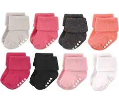 Hudson Baby Baby Girls' Cotton Rich Newborn and Terry Socks