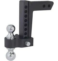 Trailer Valet Blackout 10K Adjustable Drop Hitch 0-8&#034; Drop Reversible 2&#034; &amp; 2-5/1