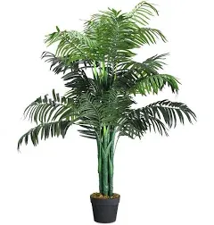 3.5-Ft Artificial Areca Palm Decorative Silk Tree w/ Base In/Outdoor Living Room