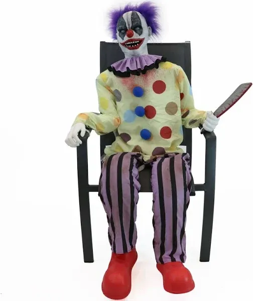 Haunted Hill Farm Clown Animatronic by Tekky with Lights and Sound