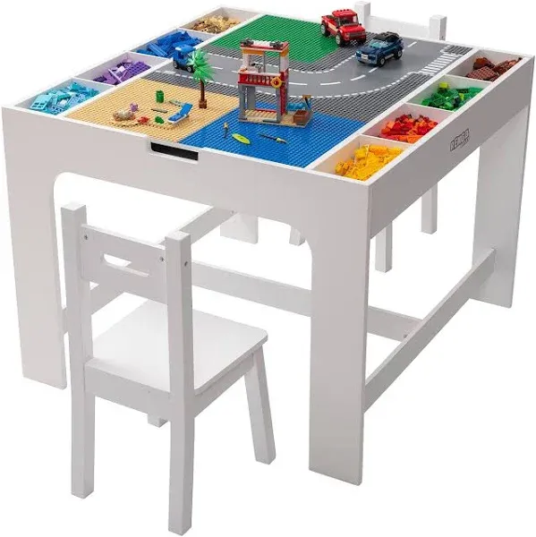 Kids 2 in 1 Play Table and 2 Chair Set