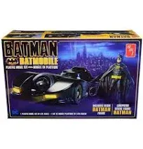 BATMOBILE w/ Resin Batman Figure - AMT Batman 1989 1/25 Scale Model #AMT1107M/12