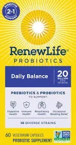 Renew Life Daily Balance 2-in-1 Prebiotics & Probiotics