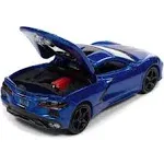 2020 Chevrolet Corvette Elkhart Lake Blue Metallic &#034;Sports Cars&#034; Limited Edition