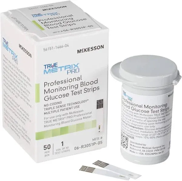 McKesson True Metrix Pro Blood Glucose Test Strips