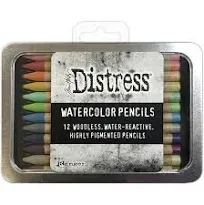 Ranger Industries Tim Holtz Distress Watercolour Pencils Kit 3 (12 Pack)