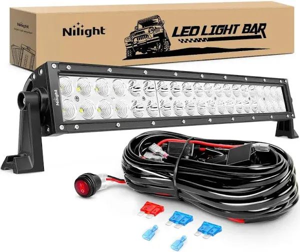 Nilight 22 Inch 120W Spot Flood Combo LED Light Bar