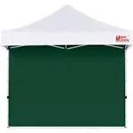 MASTERCANOPY Instant Canopy Tent Sidewall for 10x10 Pop Up Canopy 1 Piece Forest Green