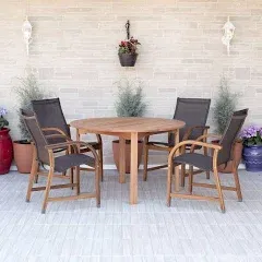 Amazonia Bahamas 5 Piece Round Patio Dining Set