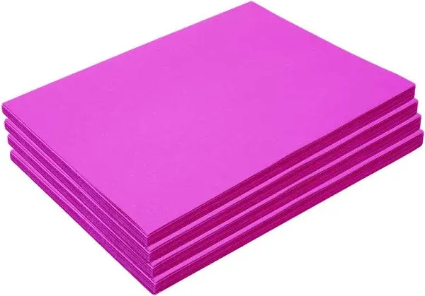 Heavyweight Hot Pink Construction Paper, 9" x 12", 500 Sheets